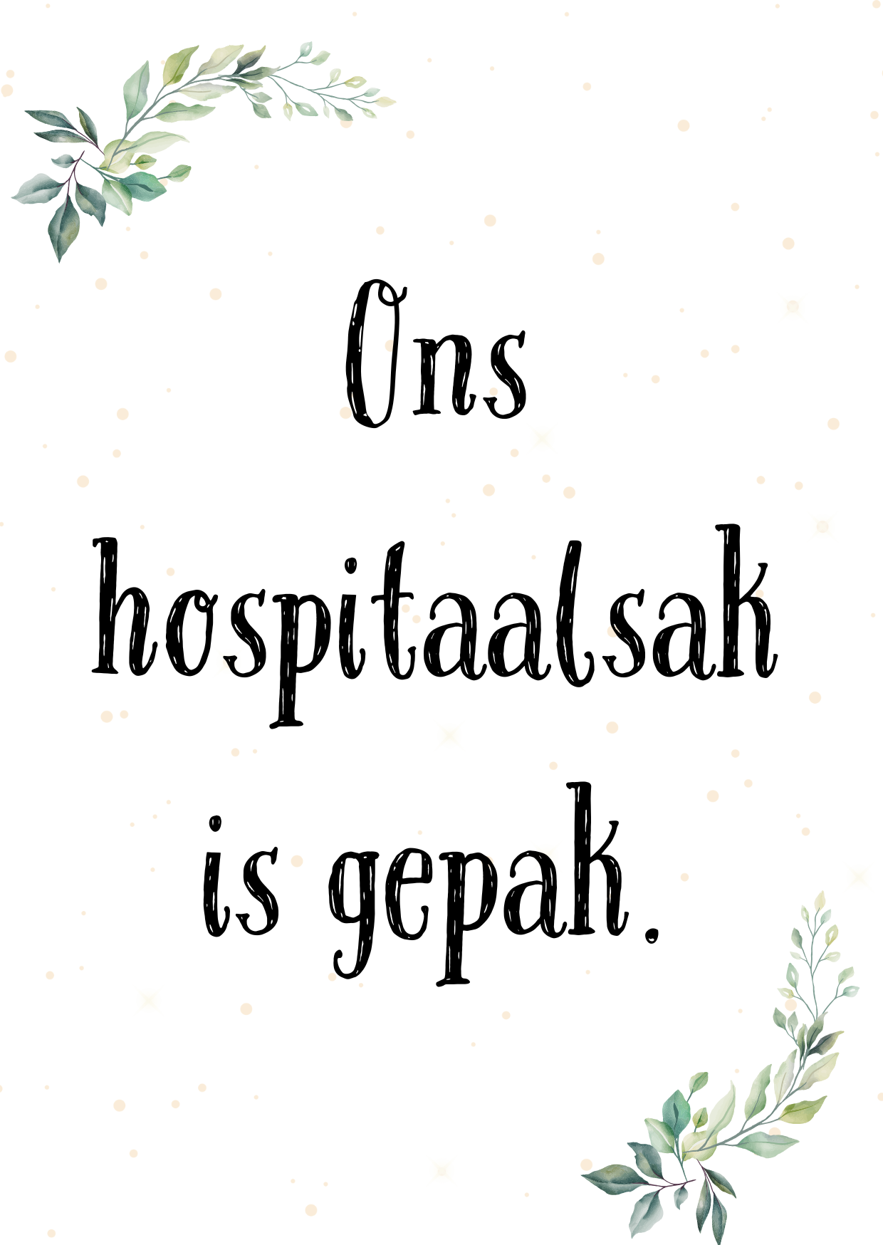 Swangerskap Mylpaalkaartjies